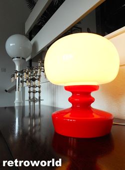 Pair of 50s 60s Atomic Era Floor Lamps with fibreglass Shades