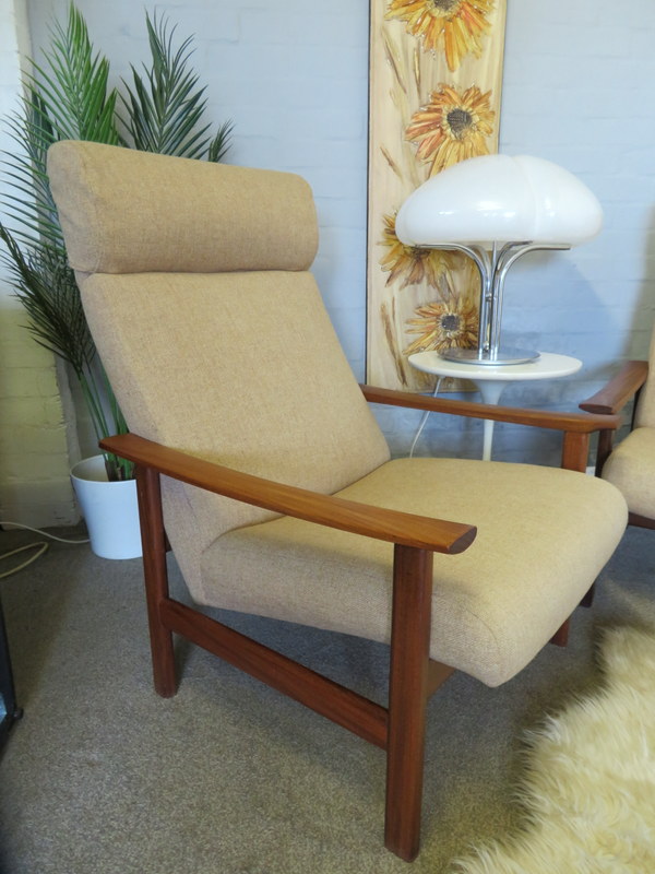 Vintage Mid Century Retro 60s Pair of CORNWELL NORTON Lounge Armchair