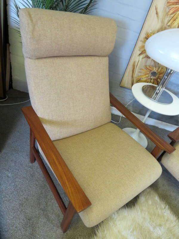 Vintage Mid Century Retro 60s Pair of CORNWELL NORTON Lounge Armchair