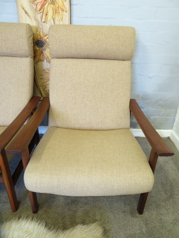 Vintage Mid Century Retro 60s Pair of CORNWELL NORTON Lounge Armchair