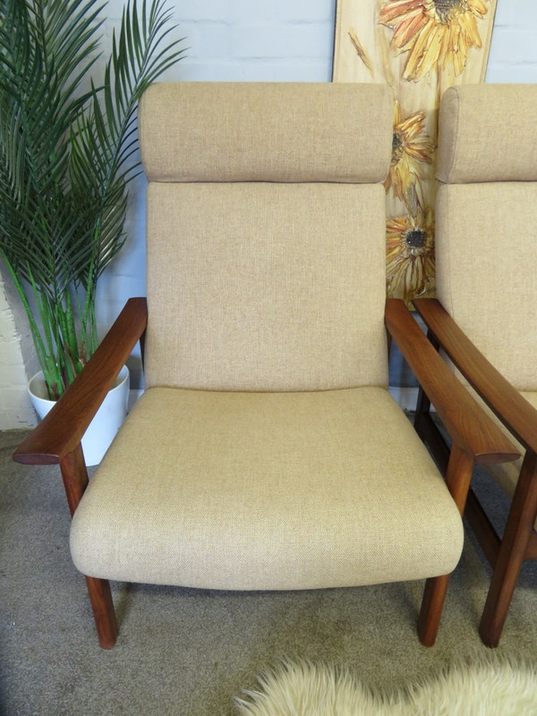 Vintage Mid Century Retro 60s Pair of CORNWELL NORTON Lounge Armchair