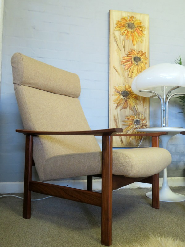 Vintage Mid Century Retro 60s Pair of CORNWELL NORTON Lounge Armchair