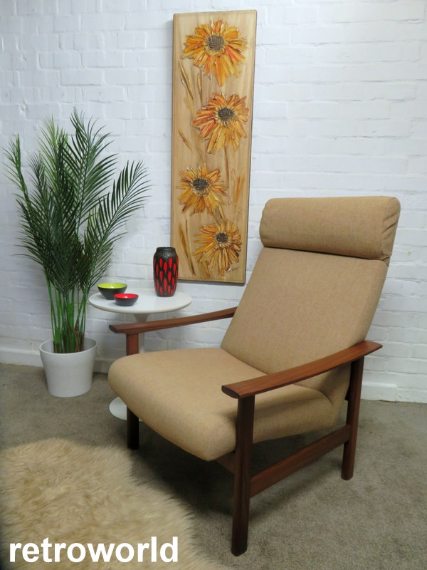 Vintage Mid Century Retro 60s Pair of CORNWELL NORTON Lounge Armchair