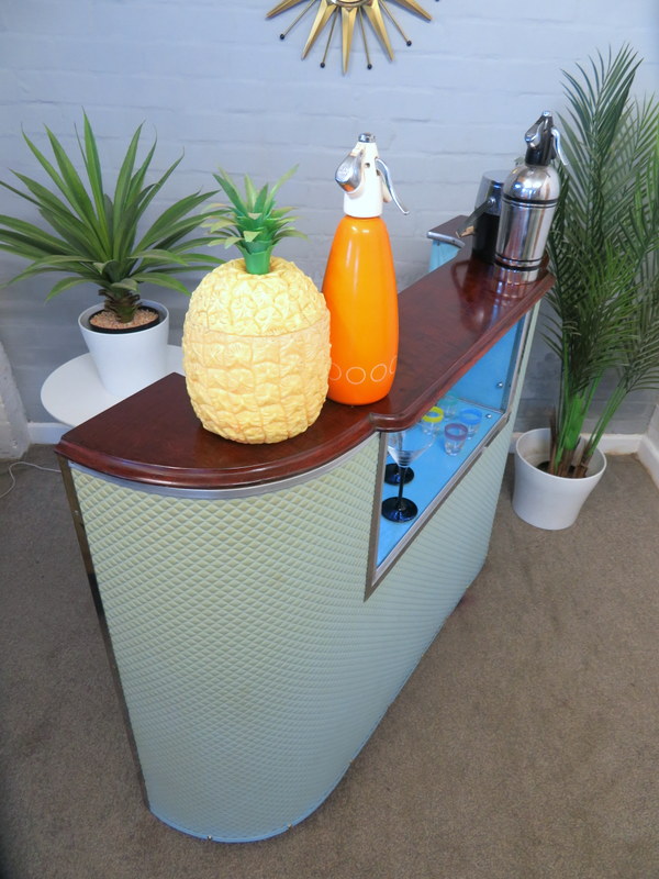 Vintage Mid Century 60s 70s Home Cocktail Drinks Bar Cabinet