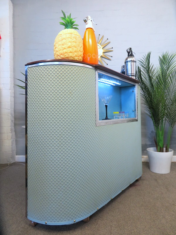 Vintage Mid Century 60s 70s Home Cocktail Drinks Bar Cabinet