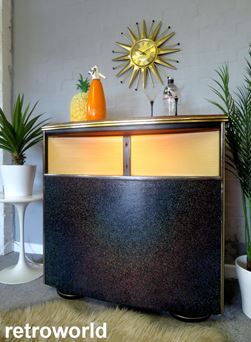 Vintage Retro MCM Tiki Bamboo 50s 60s Cocktail Drinks Bar