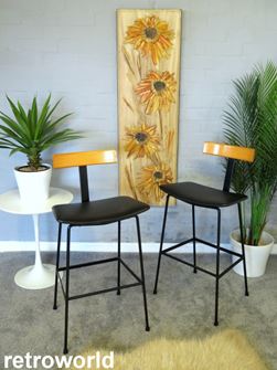 Vintage Mid Century Retro FRANK GUILLE KANDYA Stools