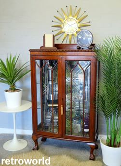 Vintage Retro 50s 60s Cocktail Drinks Display Cabinet Unit