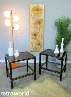 Vintage Mid Century Retro 60s 70s Teak Danish Nest of Coffee Tables