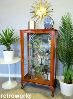 Vintage Retro MCM Tiki Bamboo 50s 60s Cocktail Drinks Bar