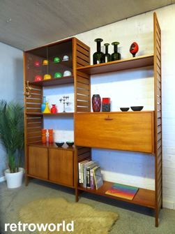 Vintage Retro Mid Century STAPLES LADDERAX Shelving System