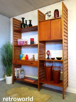 Vintage Retro 60s STAPLES LADDERAX SHELVING SYSTEM