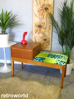 Vintage Retro Leather & Bentwood Swivel Armchair and Footstool