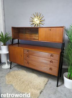 Vintage Mid Century Retro 60s 70s Teak Staples Ladderax Wall Shelving Modular Display & Storage System Unit
