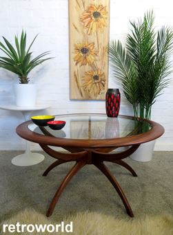 Vintage Mid Century Retro 60s 70s Teak Nest of Coffee Tables