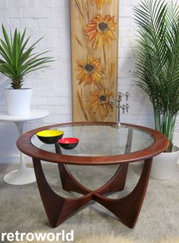 Vintage Mid Century Retro 60s 70s Teak Danish Nest of Coffee Tables