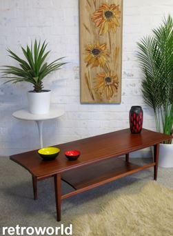 Vintage Mid Century Retro 60s 70s Teak G Plan Fresco Nest of Coffee Tables