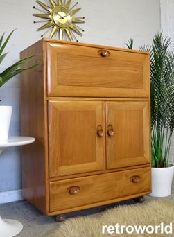 Vintage Mid Century Retro 60s 70s Teak Staples Ladderax Wall Shelving Modular Display & Storage System Unit