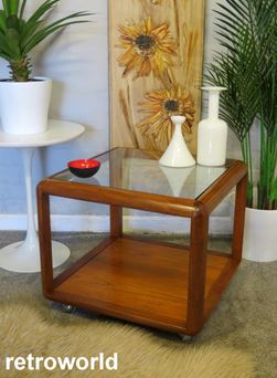 Vintage Mid Century Retro 60s 70s Teak Nest of Coffee Tables