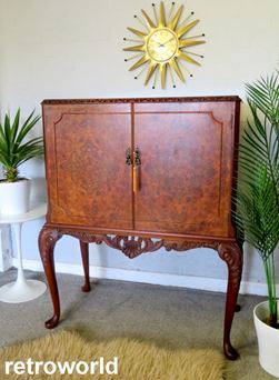 Vintage Retro 50s 60s Cocktail Drinks Display Cabinet Unit