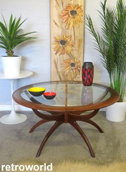 Vintage Mid Century Retro 60s 70s Teak G Plan Fresco Nest of Coffee Tables