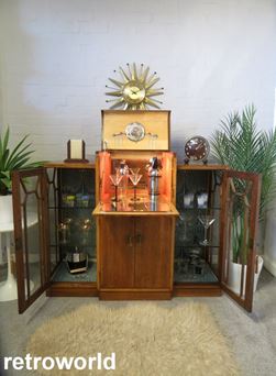 Vintage Retro MCM Tiki Bamboo 50s 60s Cocktail Drinks Bar